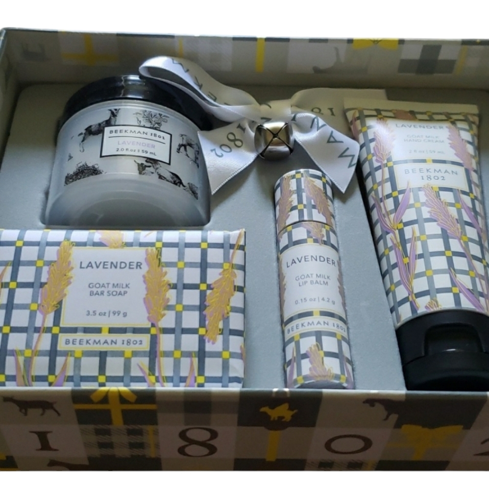 Beekman 1802 Lavender Goat Milk  Gift Starter Body Care Kit